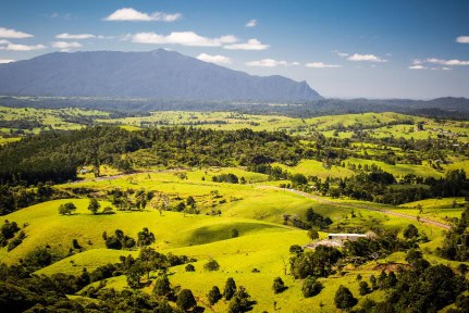 A stunning view point near Millaa Millaa over the Atherton Tablelands in Queensland, Australia