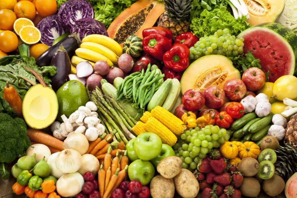 Assortment of Fruits and Vegetables