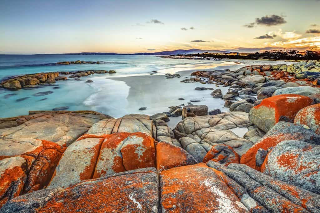 Drammatic landscape in The Gardens, Bay of Fires consevation Area ranging from Binalong Bay to Eddystone Point, east coast of Tasmania