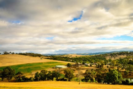 Farmlands in Yankalilla, South Australia