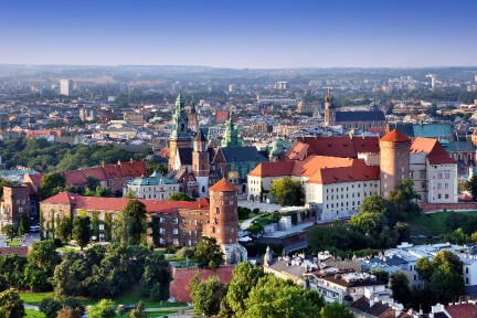 Wawel Castle in Krakow. Poland